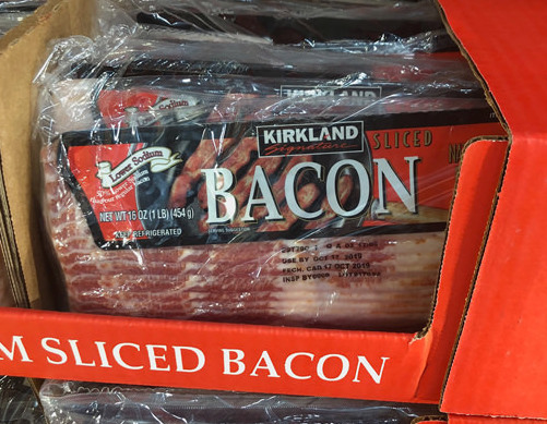 Photo of Kirkland Sugarfree bacon from costco